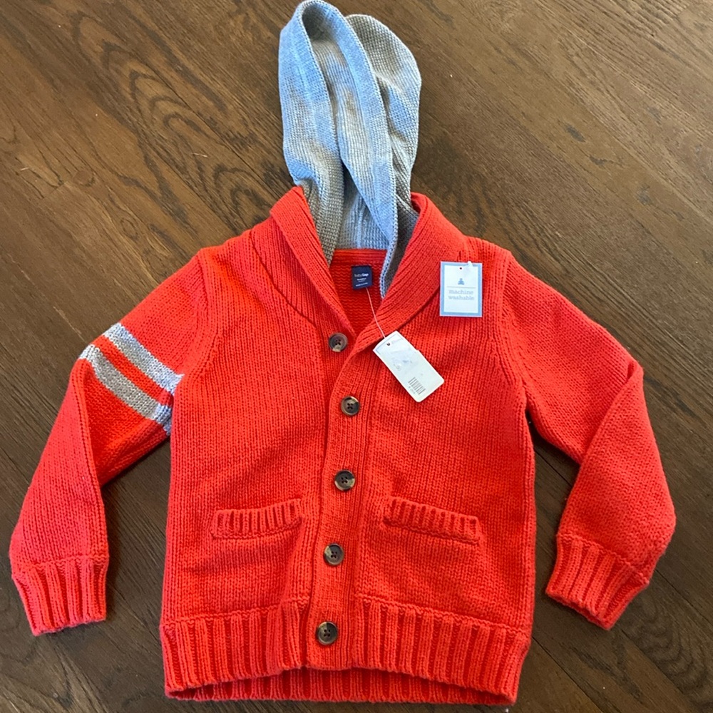 Baby gap 4t knit hooded sweater